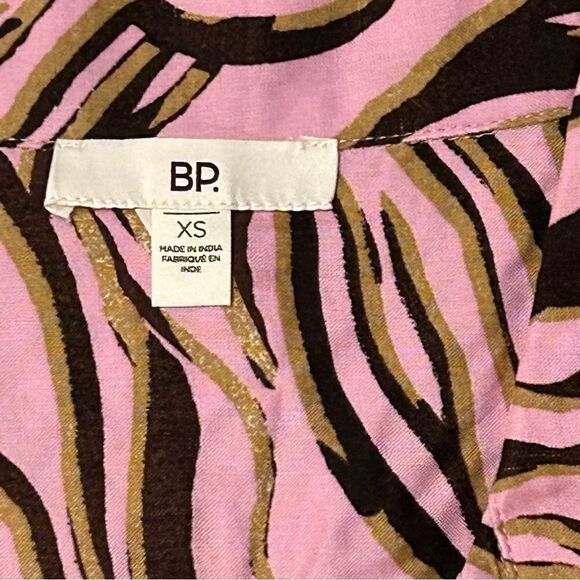 BP Nordstrom NWT Pink Bouquet Retro Zevra Top XS‎ - Picture 5 of 5